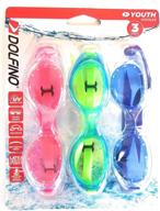 dolfino youth goggles 3 pack logo