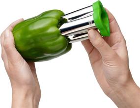 img 3 attached to 🌶️ Chef'n QuickCore Green Pepper Corer - 102-439-225