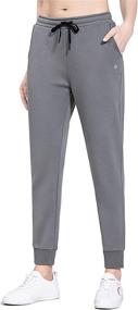 img 4 attached to 👖 BALEAF Women's Warm Fleece-Lined Winter Sweatpants I Thermal Jogging Pants with Pockets for Lounge and Walking