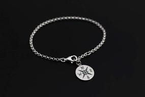 img 2 attached to My Compass: Essential for Navigation • Indispensable Personalized Charm Bracelet for Wife/Girlfriend/Best Friend • Thoughtful Handcrafted Gift