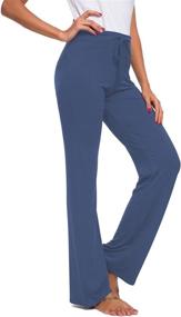 img 2 attached to Comfortable Women's Long Modal Drawstring Trousers: Perfect for Yoga, Running, and Sports