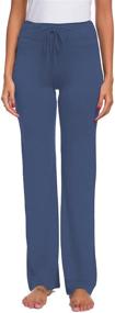 img 4 attached to Comfortable Women's Long Modal Drawstring Trousers: Perfect for Yoga, Running, and Sports