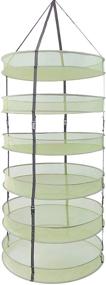 img 4 attached to 🌿 HORTIPOTS 2 FT Green Mesh Hanging Drying Racks - Multi-Purpose Herb and Clothes Dryer