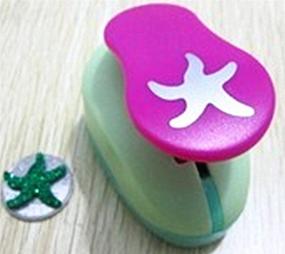 img 4 attached to 🐚 TECH-P Creative Life Hand Press Album Cards Paper Craft Punch, Multipattern (2CM-2.5CM) for Card Scrapbooking, Engraving, DIY Handmade Hole Puncher - Starfish Design