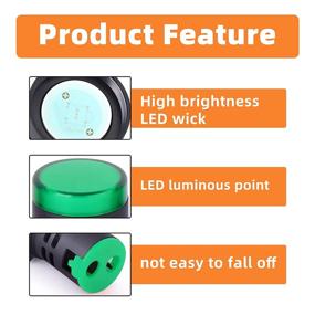 img 2 attached to 🔋 Gasher Energy Saving Indicator for Industrial Electrical Controls & Indicators: Mounting Enhanced