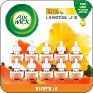 air wick plug in scented oil 10 refills - hawaii fragrance, eco-friendly air freshener with essential oils логотип