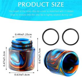 img 3 attached to 🔺 Premium 6-Piece Resin 810 Drip Tip Replacement Cover for Ice Maker Coffee Mod Machine (Cylindrical Style)