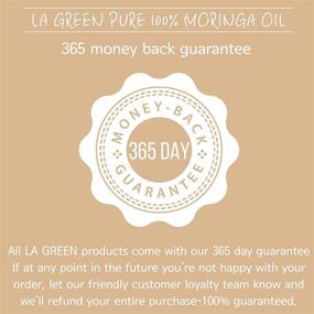 img 1 attached to 🌿 USDA Organic Moringa Oil: Pure Multi-purpose Skin Oil for Face, Body, Hair - Food Grade & Oral Consumption - Certified USDA, Non GMO, Cold Pressed - Unrefined, with Pump Bottle - LA GREEN Face Oil (3.4 fl oz)