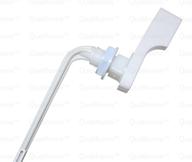 toilet tank flush lever replacement: american standard, straight arm, white - upgrade your bathroom functionality! logo