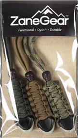 img 3 attached to 🔪 ZaneGear 3 Tactical Paracord Knife Gear Lanyards: Military Grade EDC Outdoor Gear and Pocket Knife Accessories, Made in USA