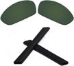 replacement earsocks straight sunglasses green polarized logo