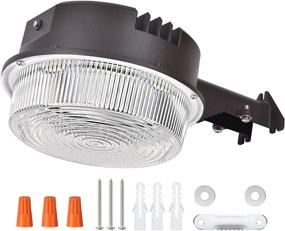 img 4 attached to 🌞 High-performance LED Barn Light by Paktonvo - 70W, 5000K Daylight, 9800LM Dusk to Dawn Outdoor Yard Light with Photocell - ETL Listed LED Security Area Light Panel: Ideal for Farms, Porches, Yards, Streets - Equivalency to 700W MH/HPS