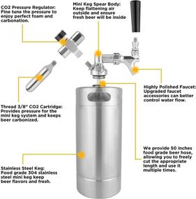 img 1 attached to GANCOWISE Pressurized Dispenser Self Closing Carbonation