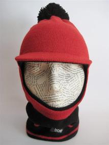 img 2 attached to 🧣 Warm & Cozy: Frost Hats Winter Boy's Hat Balaclava Ski Mask Knit for ultimate protection