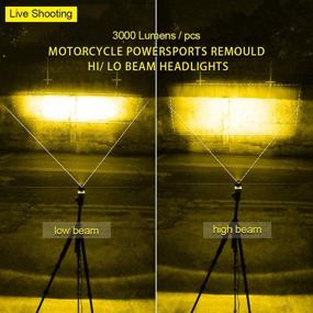 img 3 attached to Exzeit Amber LED Driving Light for Motorcycle - High/Low Beam Fog Lights, Polaris Yamaha Can Am ATV UTV - 12/24V, 30W, 6000 Lumens (2 шт.) Эксзейт янтарный светодиодный противотуманный фары для мотоцикла - дальний/ближний свет, Полярис Ямаха Кен-Ам ATV UTV - 12/24В, 30Вт, 6000 люмен (2 шт.)