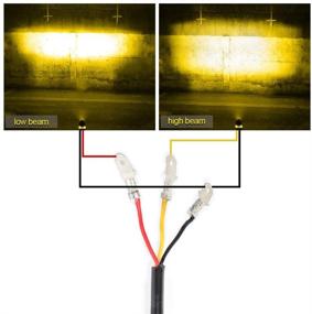 img 1 attached to Exzeit Amber LED Driving Light for Motorcycle - High/Low Beam Fog Lights, Polaris Yamaha Can Am ATV UTV - 12/24V, 30W, 6000 Lumens (2 шт.) Эксзейт янтарный светодиодный противотуманный фары для мотоцикла - дальний/ближний свет, Полярис Ямаха Кен-Ам ATV UTV - 12/24В, 30Вт, 6000 люмен (2 шт.)