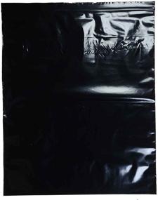 img 1 attached to 🔒 Convenient 10" x 12" Black Reclosable Resealable Zipper Bags, Pack of 100