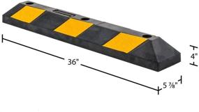 img 2 attached to Discount Ramps Guardian DH-PB-5: Heavy Duty 36 Inch Rubber Parking Curb for Maximum Protection and Safety