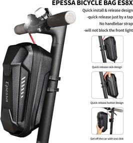 img 3 attached to Convenient Scooter Handlebar Storage Bag - Ideal for M365/M365 Pro/Segway ES1/ES2/ES3 - Carry Charger, Tools, and Repair Equipment with Ease