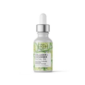 img 3 attached to 🌿 BH Dermcenter - Hydrating Face Oil with Collagen and Cucumber, Soothing Facial Oil for Dry Skin and All Skin Types - 2 oz