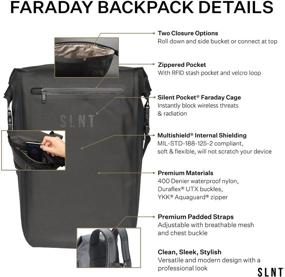 img 1 attached to 🎒 Silent Pocket Faraday Waterproof Backpack: Ultimate Security and Protection in a Stylish Design