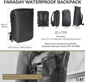 img 2 attached to 🎒 Silent Pocket Faraday Waterproof Backpack: Ultimate Security and Protection in a Stylish Design