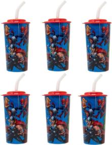 img 1 attached to 6 Pack Avengers Reusable Tumbler BPA Free