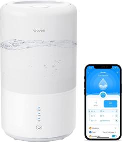 img 4 attached to 🌿 Govee Smart Humidifiers for Bedroom, Top Fill Cool Mist Humidifiers for Baby Nursery with Essential Oils 3L, Compatible with Alexa & Google Home, BPA-Free, Plant Humidifier, H7141