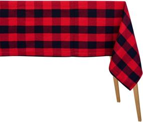 img 4 attached to Cotton Rectangular Buffalo Plaid Tablecloths for Enhanced SEO