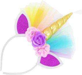 img 2 attached to LYLKD Layered Rainbow Headband: Vibrant Girls' Clothing for Skirts & Skorts