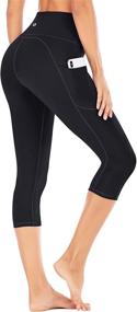 img 4 attached to IUGA Pockets Control Workout Leggings Sports & Fitness and Team Sports