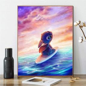 img 3 attached to 🎨 Роспись по номерам DIY: Disney Лило и Стич набор для рисования акрилом для взрослых и детей - проект декора для гостиной и спальни.