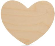 🪶 woodpeckers wooden heart cut out set - 5.5 x 5 x 1/8 inch, pack of 5 logo