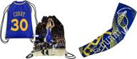 🏀 optimized search: stephen curry #30 basketball set - picture drawstring backpack & compression shooter sleeve logo