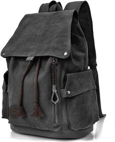 img 3 attached to Рюкзак HOME•F Vintage Daypack Rucksack