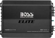 🚗 boss audio systems elite be1500.1 моноблочный автомобильный усилитель - 1500 вт, 2/4 ом стабильность, класс ab, мосфет-источник питания, идеально подходит для сабвуферов логотип