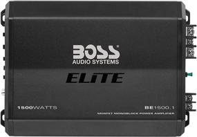 img 4 attached to 🚗 BOSS Audio Systems Elite BE1500.1 Моноблочный автомобильный усилитель - 1500 Вт, 2/4 Ом стабильность, класс AB, Мосфет-источник питания, идеально подходит для сабвуферов