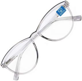 img 4 attached to 👓 Stylish Eyewear: K KENZHOU Blue Light Computer Glasses 1-Pack for Women with Spring Hinges