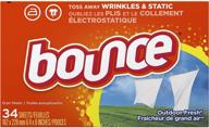 🌿 bounce fabric softener dryer sheets - outdoor fresh scent, 34 count logo