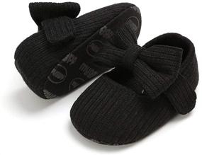 img 3 attached to PanGa Bowknot Ballerina Non Slip 12_Months Girls' Shoes for Flats