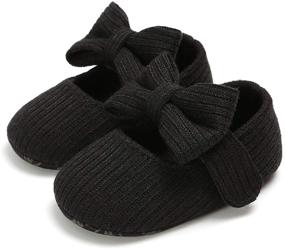 img 1 attached to PanGa Bowknot Ballerina Non Slip 12_Months Girls' Shoes for Flats