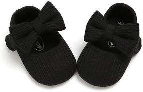 img 2 attached to PanGa Bowknot Ballerina Non Slip 12_Months Girls' Shoes for Flats