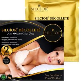 img 4 attached to 👙 SILCÍOR 2-Pack Anti-Wrinkle Chest Pads for Décolleté, Silicone Chest Wrinkle Pads, Reusable Silicon Chest Patches, Wrinkle Sleeping Pads, Cruelty-Free (2 Pack)