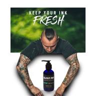 vivid tattoo oil (2oz) - sleek ink moisture boosting & enhancing tattoo aftercare oil logo