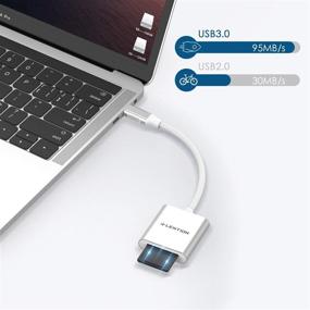 img 2 attached to 🔌 LENTION USB C to SD/Micro SD Card Reader, Type C SD 3.0 Card Adapter Compatible with 2020-2016 MacBook Pro 13/15/16, New Mac Air/iPad Pro/Surface, Samsung S20/S10/S9/S8/Plus/Note, and More (CB-C8, Silver)