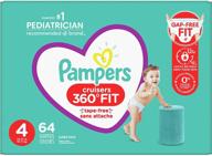 👶 pampers diapers pull on cruisers 360° fit super pack, size 4 – 64 count logo