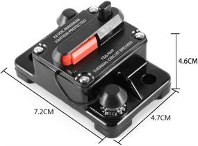 img 1 attached to ANJOSHI 150A 30A-250A Manual Reset Circuit Breaker - Ideal Car, Bus, Truck, Caravan, Boat, RV, Marine Fuse Protector for Overload Protection with Stereo Audio. Perfect Panel Mounting Replacement Option for Enhanced Vehicle Safety