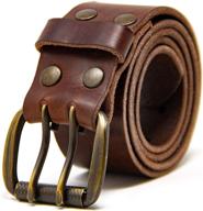 premium genuine leather men's work belt - ideal men's accessories for belts логотип