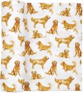 mud pie retriever swaddle blanket logo