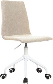 img 1 attached to Mainstays Rolling Linen Swivel Chair Furniture for Home Office Furniture